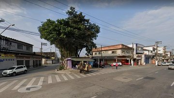 Avenida Santos Dumont, no Guarujá Loja é depenada no Guarujá - Imagem: Reprodução / G. Maps