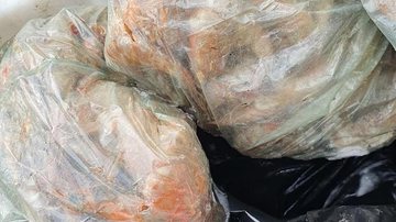 Estabelecimento armazenou 25 quilos de camarões incorretamente - Foto: Polícia Ambiental