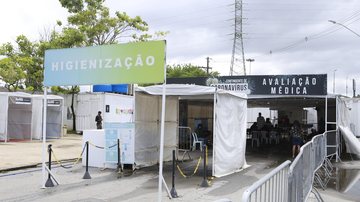 Equipes de manutenção efetuam agora reparos no local - Reprodução/ Prefeitura de Guarujá
