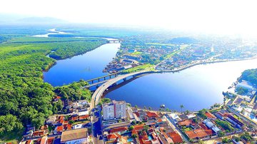 Itanhaém vista de cima - Divulgação/Prefeitura de Itanhaém