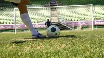 Moisés agradece Palmeiras e mostra treino físico na Academia de Futebol - César Greco / Palmeiras