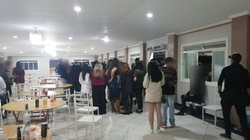 Prefeitura flagra festa clandestina em São José - Foto: Divulgação