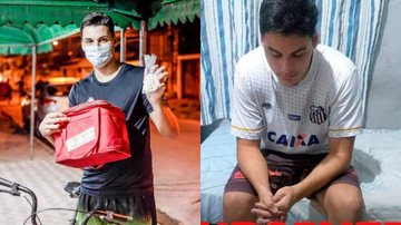 Gabriel, antes do roubo era puro otimismo; agora, é só desolação Vendedor de doces cai em emboscada em Praia Grande - Imagem: Reprodução / Redes Sociais