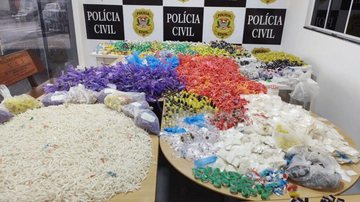 Mais de 42 mil porções de drogas são apreendidas em Guarulhos - Reprodução/Policia Civil