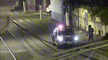 Imagens de câmeras de segurança