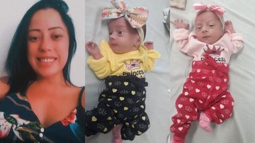 Após gravidez de risco e parto de emergência, jovem que sofria de problema na tireoide lutou por 21 dias contra a covid, mas não resistiu. Segundo familiares, ela não teve a oportunidade nem de segurar as filhas Guarujá chora por mãe de gêmeas morta por co - Imagem: Reprodução / Acervo Pessoal