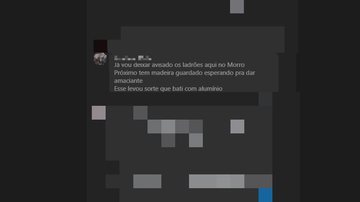 Morador cabra da peste de pronunciou sobre o caso nas redes sociais regionais Print morador - Morador enfrenta ladrão da casas em Santos (SP) - Imagem: reprodução / Redes Sociais