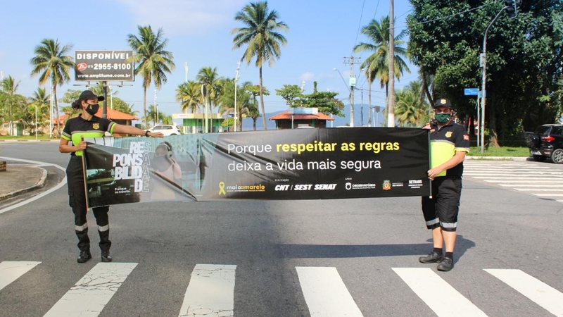 São Vicente reduz em 57% as mortes no trânsito - Divulgação/Prefeitura de São Vicente
