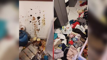 Imagens do vandalismo no centro gestacional em Sãoo Sebastião, SP - Foto: Divulgação Facebook Felipe Augusto