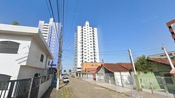 Crime aconteceu no bairro Caiçara a apenas uma quadra da praia Bairro Caiçara, Praia Grande - Reprodução Google Street View