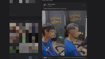 Imagem viralizou também no facebook com mais de 41 mil compartilhamentos “Entrou Tecnico de T.I	, Saiu Cria”: barbeiro brasileiro inova na propaganda e viraliza - Imagem: Reprodução / Facebook / Vitor Soares