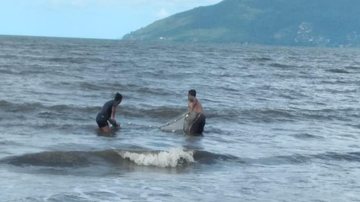 Pescadores amadores foram multados por prática ilegal em São Sebastião (SP) - Foto: Policiamento Ambiental Marítimo