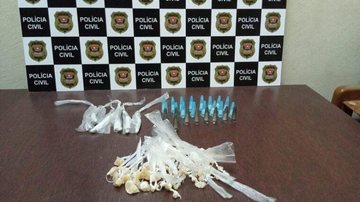 Polícia Civil apreende mais de 200 porções de drogas em Mongaguá - Foto: Polícia Civil