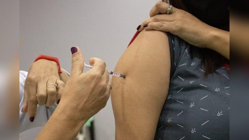 Vacinação contra covid Vacinação contra covid em São Vicente - Divulgação/Prefeitura de São Vicente