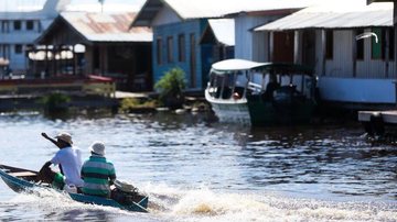 Nível do Rio Negro atingiu maior marca dos últimos 119 anos - © Marcelo Camargo/Agência Brasil