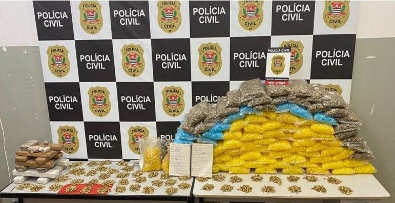 Polícia Civil de Ribeirão Preto apreende grande quantidade de drogas em comunidade - Reprodução/Policia Civil