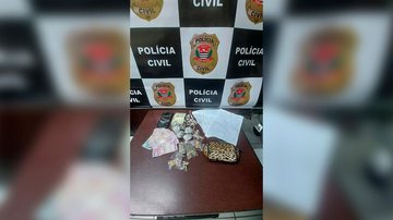 Drogas apreendidas Apreensão de drogas Mongaguá - Divulgação/Polícia Civil