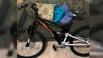 Bicicleta de auto padrão avaliada em mais de R$ 1,5 mil Homem entra em prédio, furta bicicleta e vende na ‘feira do rolo’, em Santos (SP) - Arquivo pessoal