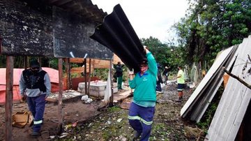Construção irregular Praia Grande congela área do Bairro Nova Mirim para evitar invasões - Divulgação/Prefeitura de Praia Grande