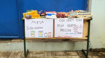 Mesa solidária Estudantes de Santos criam ação solidária - Divulgação/Prefeitura de Santos