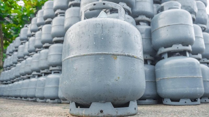 Botijão de gás 13 kg Vale Gás - Divulgação/Prefeitura de Bertioga