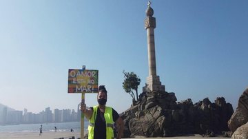 Mutirão Ecomar recolhe mais de 150 kg de micro lixo na faixa de areia em SV - Prefeitura de São Vicente