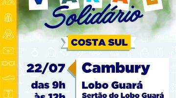 Varal Solidário Fundo Social de São Sebastião realizará ação solidária no Lobo Guará nesta quinta-feira (22) - Divulgação/Prefeitura de São Sebastião