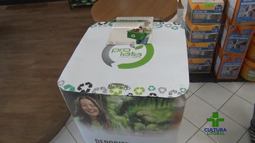 Em Bertioga (SP), Tintas Palmares ganha ponto de entrega voluntária para latas de tinta usadas - Imagem: Reprodução TV Cultura Litoral
