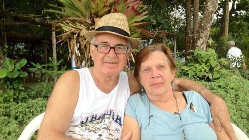 Ivany, de 77 anos, à direita da foto, morreu na segunda-feira (28) - Foto: Divulgação/Prefeitura de Ubatuba