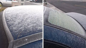 Mogi das Cruzes é surpreendida por geada após cidade registrar temperaturas abaixo de 0ºC - Reprodução/Mogi interativa