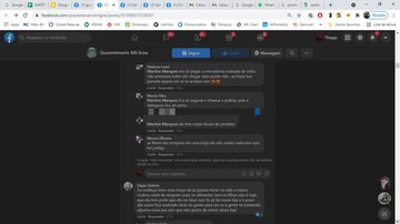 Nas redes sociais, moradores, vizinhos e parentes expressaram indignação Senhora negra evangélica é acusada de furto e agredida dentro de loja no litoral de SP: “Revoltante”, dizem familiares e vizinhos - Imagem: Reprodução / Facebook / Quarentenário Mil Grau - São Vicente