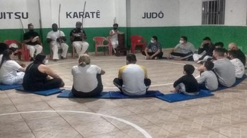 Reunião da capoeira Dia do Capoeirista é comemorado com escolinha em São Vicente - Divulgação/Prefeitura de São Vicente