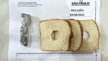 maconha escondida em pão de forma é enviada a preso do CDP de Caraguatatuba - Imagem: Divulgação/SAP