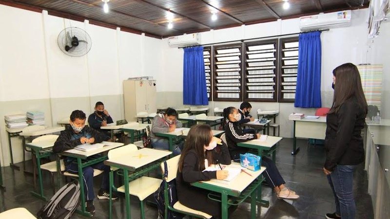 Volta às aulas em Santos Escolas de Santos retornam aulas presenciais para até 100% dos alunos em agosto - Divulgação/Prefeitura de Santos