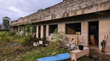 Construção das 134 unidades habitacionais de Praia Grande estão paralisadas Praia Grande exige medidas de Bolsonaro sobre retomada das obras habitacionais - Divulgação/Prefeitura de Praia Grande