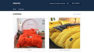 Mulher caiu em golpe ao comprar roupa de cama online Mulher denuncia golpe em site de roupas de cama: "Não sei nada sobre a entrega" - Reprodução