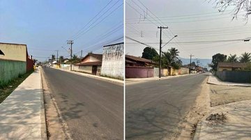 Morador cobra sinalização em rua recém-pavimentada no litoral paulista - Rodrigo Lemes