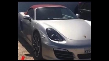 Carro de luxo foi aprendido há pouco mais de uma semana em cumprimento de decisão judicial de 2019 Empresário endividado é suspeito de furtar o próprio carro de luxo em pátio no MT - Imagem: Divulgação