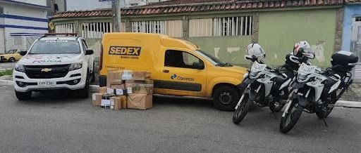 Bandidos abordam carteiro e roubam encomendas dos Correios em Praia Grande - Foto: Polícia Civil (Arquivo)