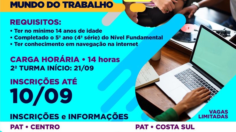 Preparação para o mundo d trabalho São Sebastião abre curso para preparação de jovens para o mercado de trabalho - Divulgação/Prefeitura de São Sebastião