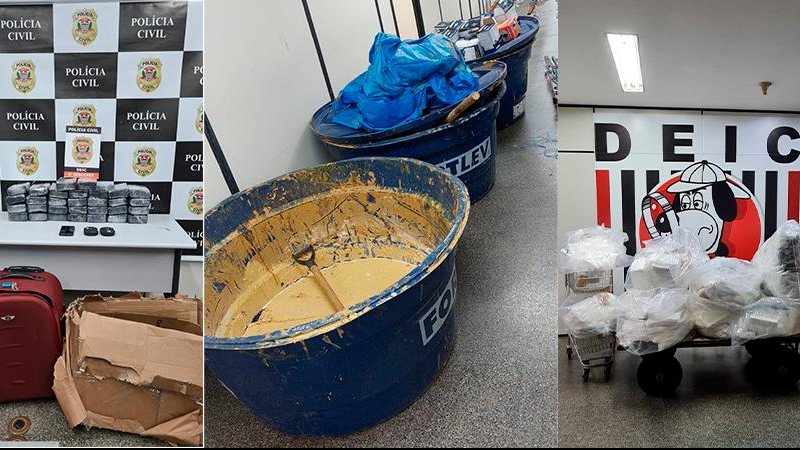 Polícia prende dois em Guarujá por esquemas de produção e distribuição de cocaína - Reprodução/Polícia Civil