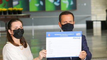 Estado de São Paulo iniciará a aplicação da dose adicional no dia 6 de setembro Doria anuncia aplicação da 3º dose contra covid a partir da próxima semana - Divulgação/Governo do Estado de São Paulo