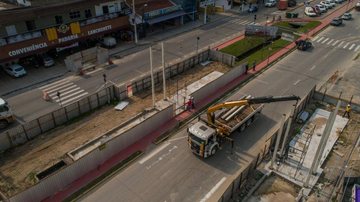 Obras do Portal de Bertioga avançam - Divulgação/Prefeitura de Bertioga