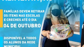Distribuição de alimentos São Sebastião distribui ‘kits de alimentação’ para alunos da rede púbica - Divulgação/Prefeitura de São Sebastião