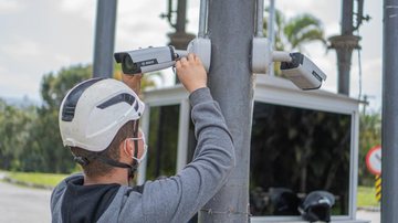 Câmeras de monitoramento Bertioga instala novas câmeras de monitoramento Câmeras de monitoramento em São Lourenço - Divulgação/Prefeitura de Bertioga