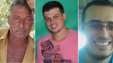 Na imagem, Jorge Ferreira, de 58 anos, Leandro Ferreira, de 28 anos, e Luciano Siqueira, de 35 anos Três pessoas da mesma família morrem após afogamento no RJ Três familiares que morreram afogados no Rio de Janeiro - Reprodução/Redes sociais