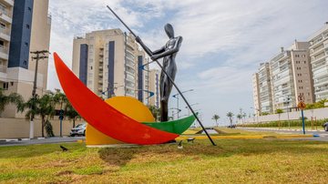 Bertioga inaugura novo ponto turístico em homenagem aos pescadores Monumento 'O Pescador' - Divulgação/Prefeitura de Bertioga