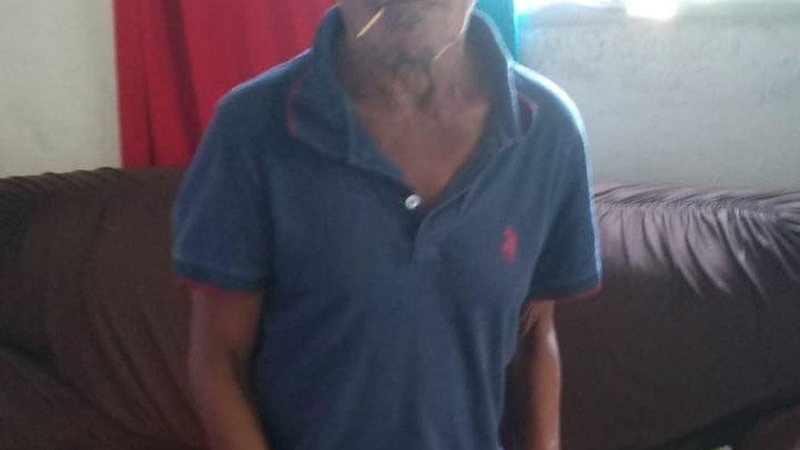João Neto estava com bermuda preta, boné, chinelo e camiseta azul São Vicente: família procura por senhor desaparecido há dois dias João Neto, desaparecido desde 7 de outubro - Reprodução/Redes sociais