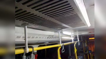 Uma das principais reclamações é a sujeira no ar-condicionado Usuários do transporte público reclamam do serviço em São Sebastião (SP) - Foto: Divulgação