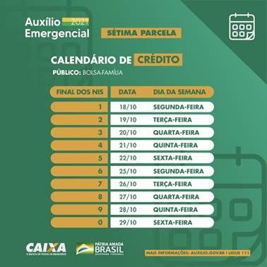 Calendário de saque Calendário de saque para os beneficiários do bolsa família Calendário de saque Caixa - Divulgação/Caixa